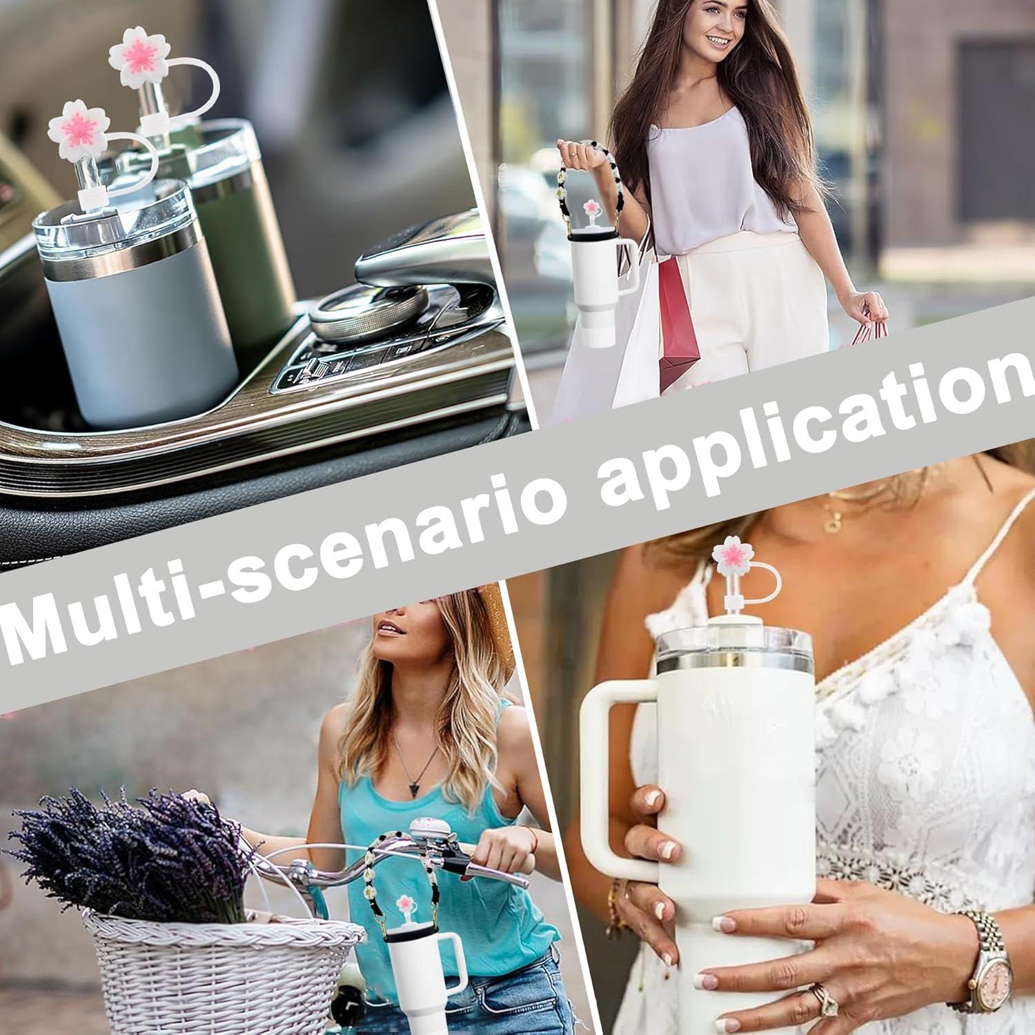 Stanlley Cup Zubehör Set 10-tlg. Wasserflaschen Griffband Strohhalm