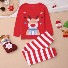 Weihnachts Schlafanzug Kinder Unisex Langarm Baumwolle