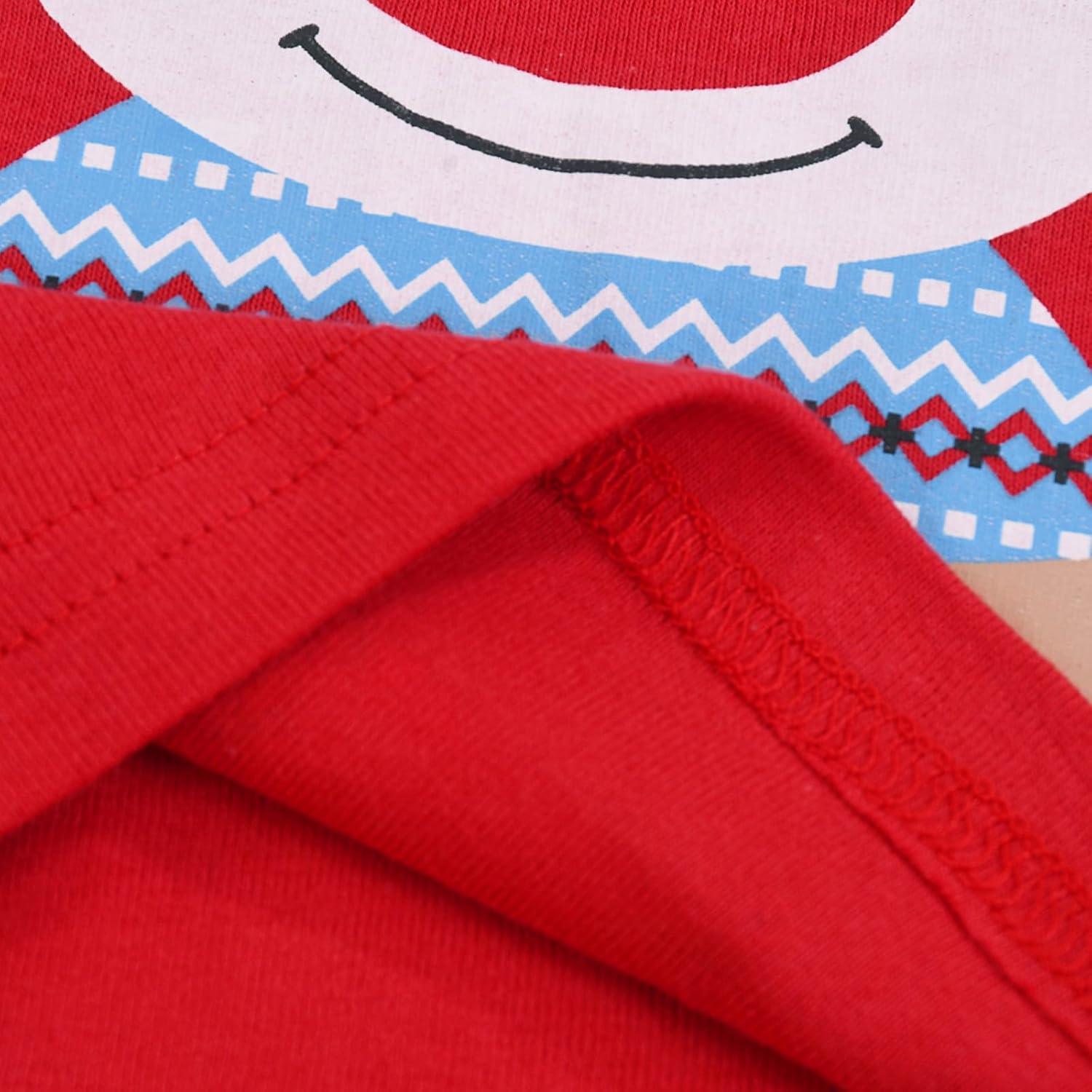 Weihnachts Schlafanzug Kinder Unisex Jungen Mädchen Baumwolle Langarm