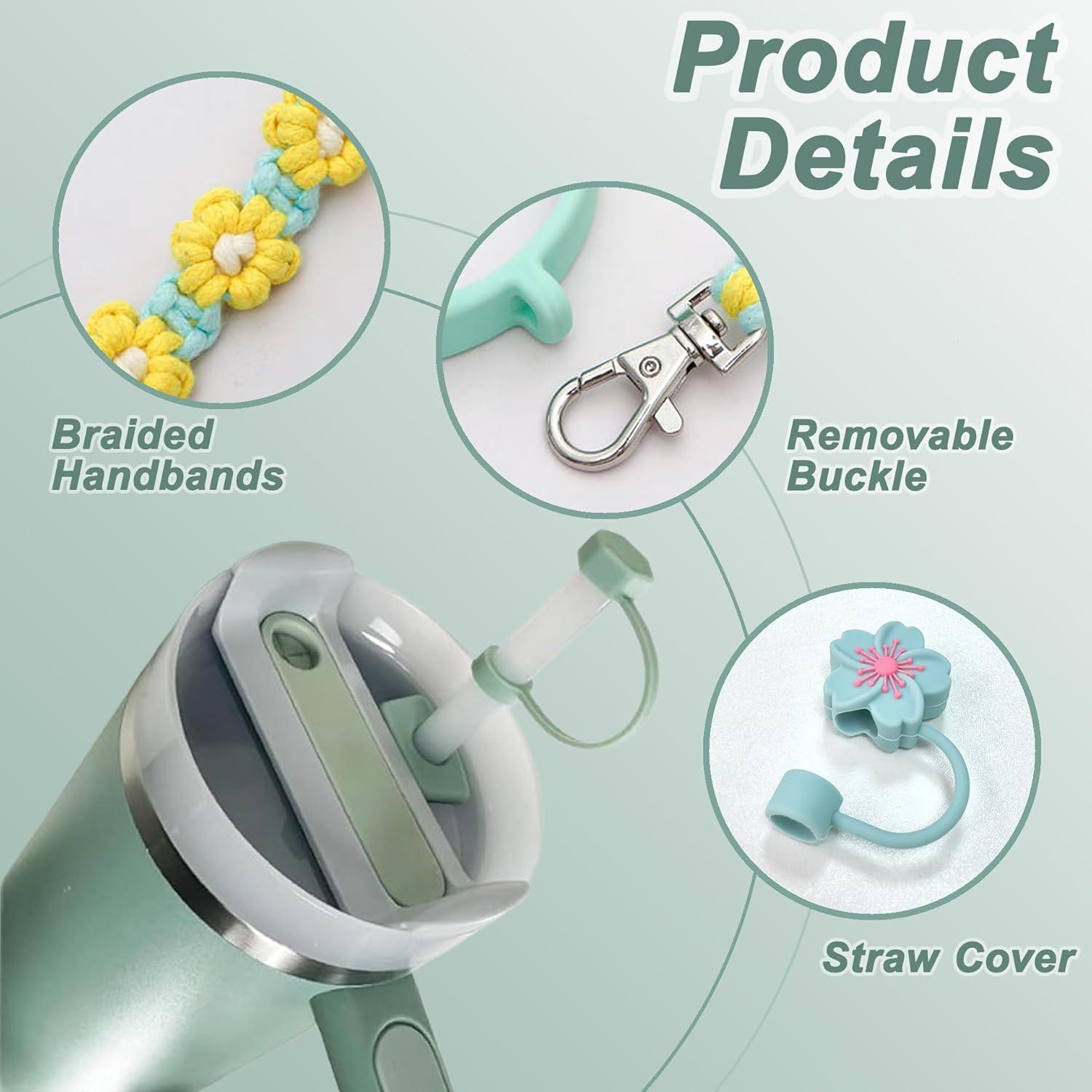 10-teiliges Stanlley Cup Zubehör Set mit Wasserflaschen