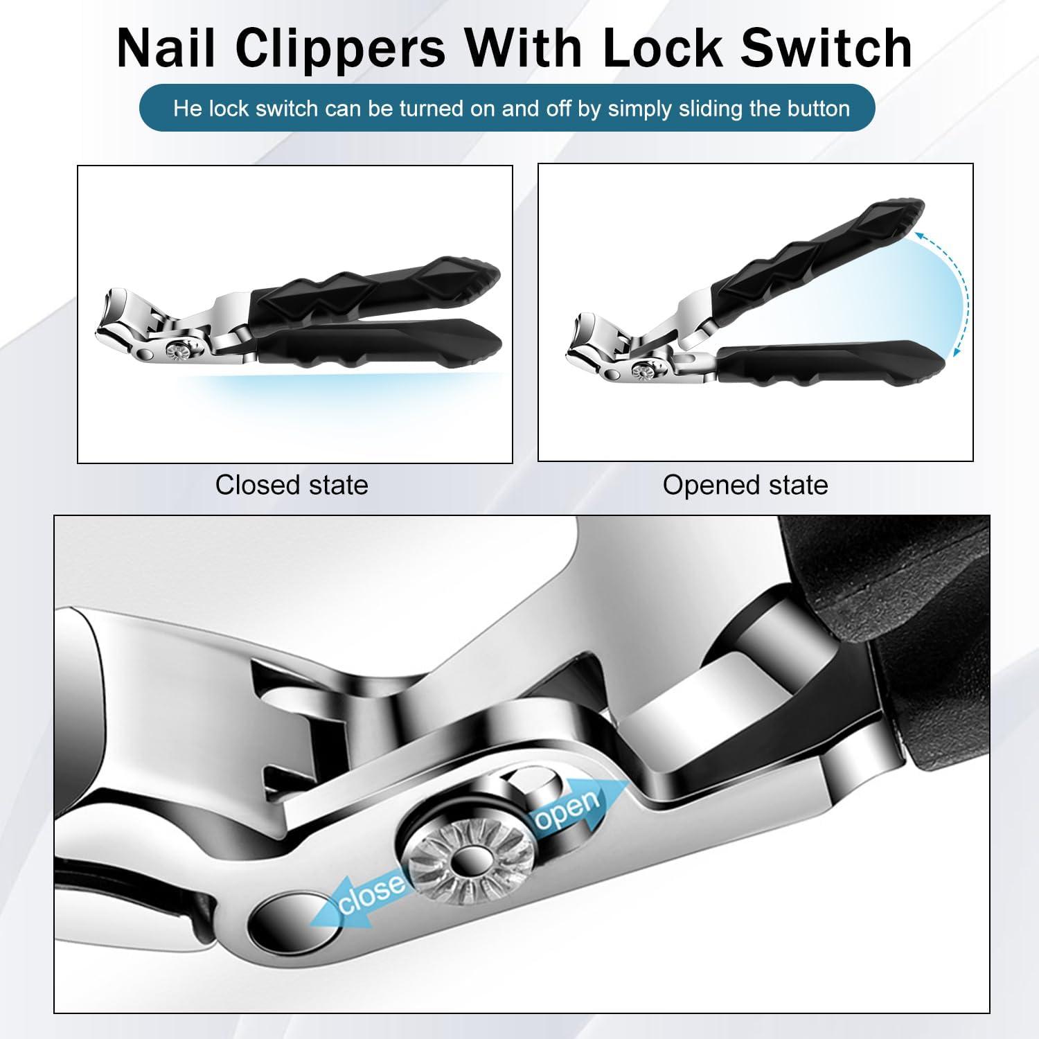 Nagelknipser mit gebogenen Kiefern, Edelstahl, ergonomischer