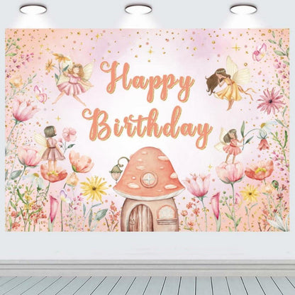 Fairy Happy Birthday Fotografie Hintergrund Märchen Thema 240x180cm