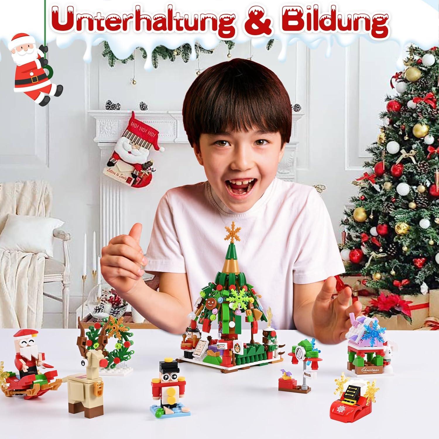 Adventskalender 2024 Weihnachts-Countdown-Bauspielset 618 Rentier Bausteine