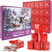 Adventskalender Weihnachtspuzzle Weihnachtsmann 24 Schachteln 1008