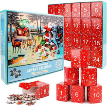 Adventskalender Puzzleset 2024 Weihnachtsmann Geschenke 1008