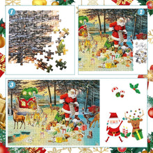 Adventskalender Puzzleset 2024 Weihnachtsmann Geschenke 1008