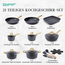 GiPP 21-teiliges Topfset mit Granit