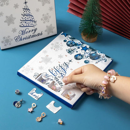 Werfunee Adventskalender 2024 Charm Armband Schmuck Mädchen DIY 5-12 Jahre