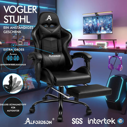 Videospielstuhl ALFORDSON ergonomisch Massage Rennstuhl