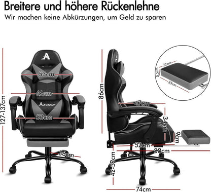 Ergonomischer Gaming-Stuhl PU-Leder
