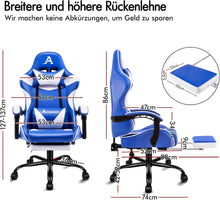 ALFORDSON Videospielstuhl ergonomischer Massage Bürostuhl