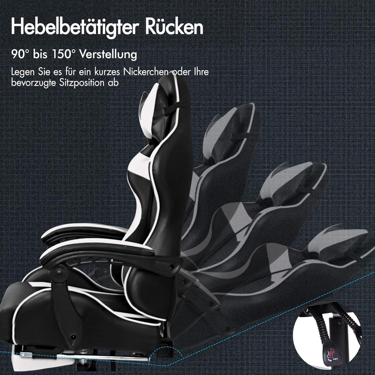 ALFORDSON Gaming-Stuhl ergonomisch mit