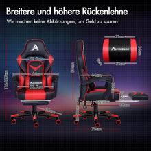 Gaming Stuhl Racing Stuhl Bürostuhl Sport Fußstütze PU Leder
