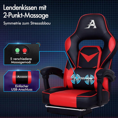 Gaming Stuhl Racing Stuhl Bürostuhl Executive Home Stuhl mit Fußstütze