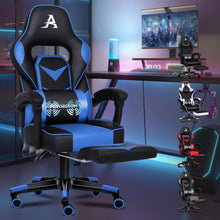Ergonomischer Gaming-Bürostuhl mit Fußstütze und Luxuskomfort
