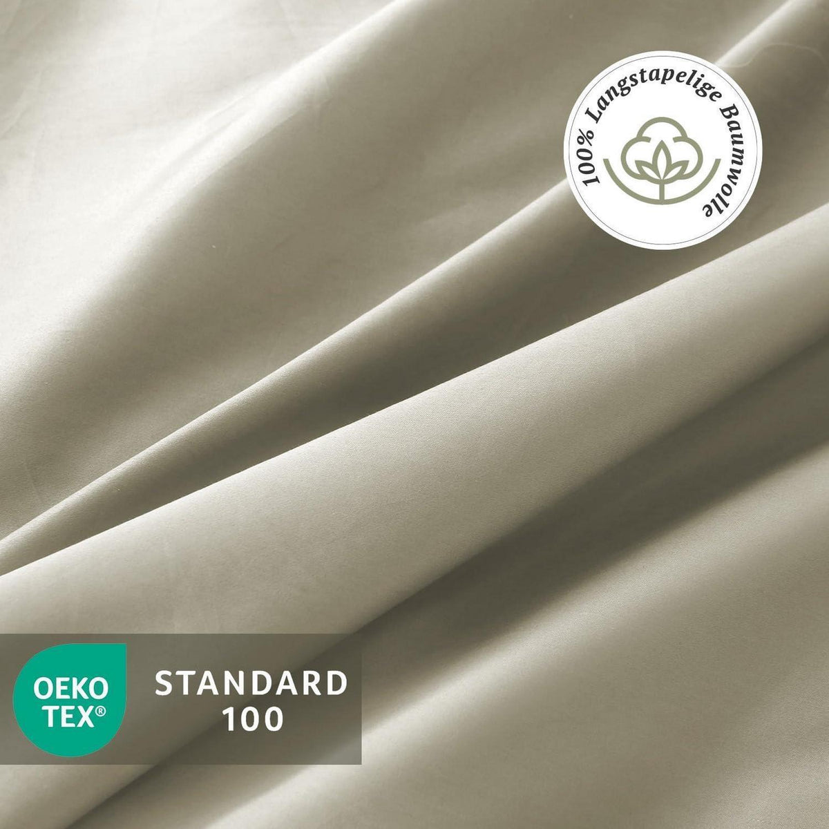 Satin Bettwäsche Set 135x200 - 4tlg. Baumwolle, Luxus