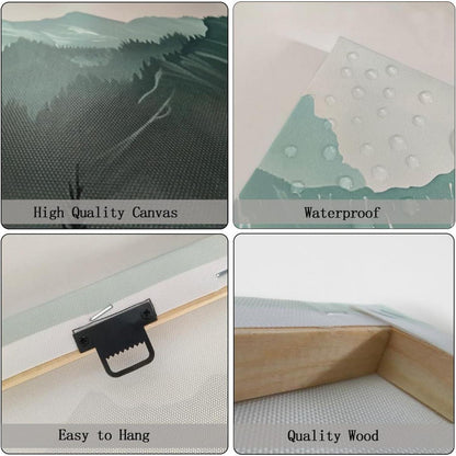 3-teiliges Leinwandbild: Wald & Natur, Modernes Wandbild