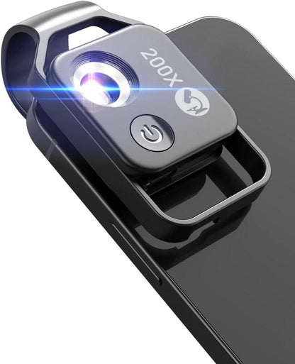 Smartphone Mikroskop 200X LED für Kinder und Enthusiasten