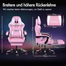 ALFORDSON Gaming-Stuhl mit Fußstütze und