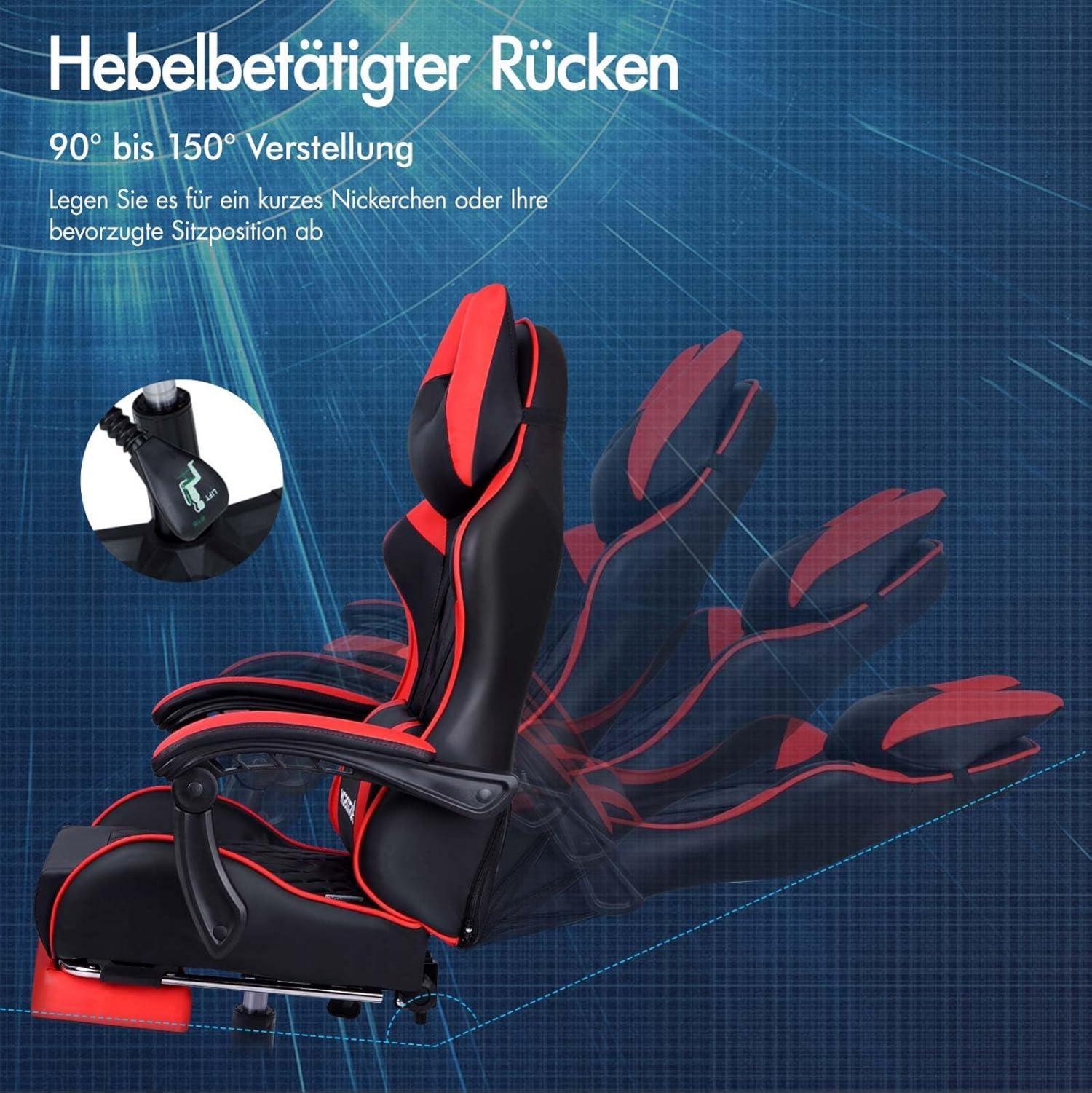 Ergonomischer Gaming-Stuhl mit
