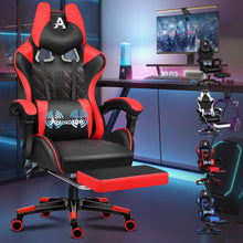 Ergonomischer Rennsport-Gaming-Stuhl mit Fußstütze und