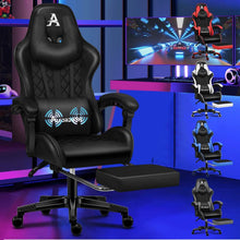 Gaming-Stuhl mit Fußstütze und