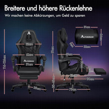 ALFORDSON Gaming-Stuhl mit Fußstütze und