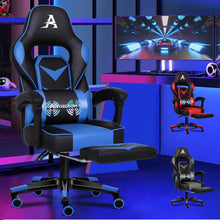 Gaming Stuhl Racing Executive Bürostuhl mit Fußstütze PU Leder