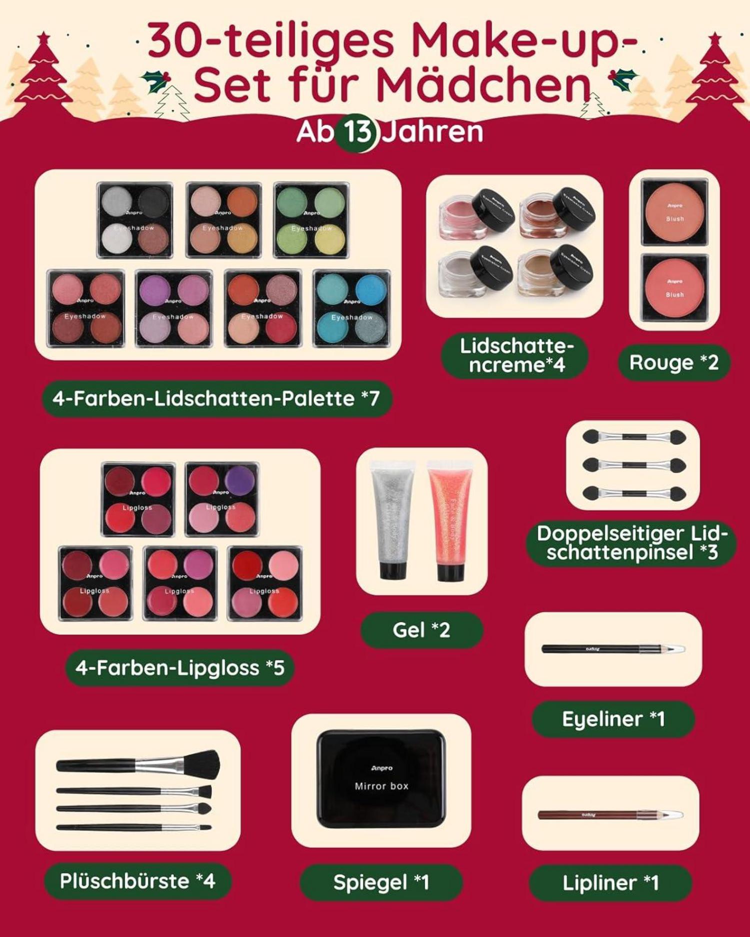 Adventskalender 2024 mit 24 Beauty-Momenten und Make-up