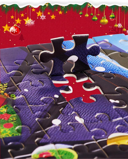 Weihnachtspuzzle Adventskalender 2024, 1000 Teile, Hausdekoration