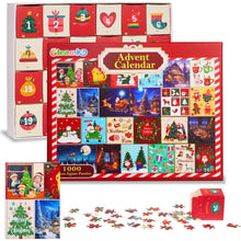Gleamkid Puzzle Adventskalender 2024, 24 Teile 1000 Teile Puzzles Countdown bis