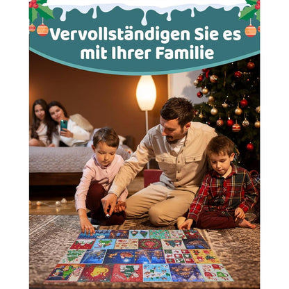 Gleamkid Puzzle Adventskalender 2024, 24 Teile 1000 Teile Puzzles Countdown bis