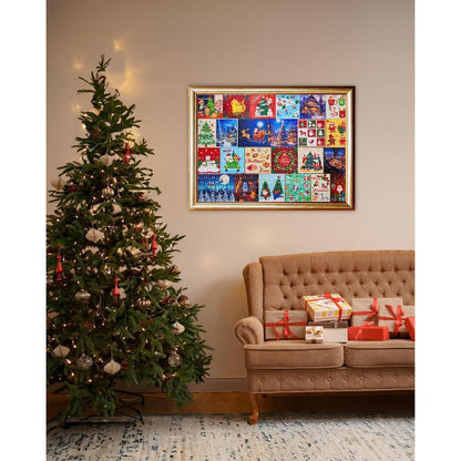 Gleamkid Puzzle Adventskalender 2024, 24 Teile 1000 Teile Puzzles Countdown bis