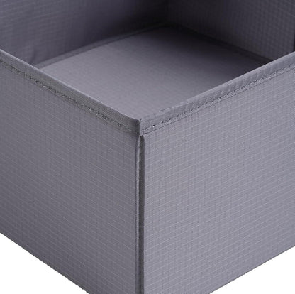 Schubladen Organizer 6er-Set Stoff Dunkelgrau Aufbewahrung