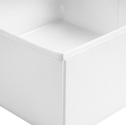 Schubladen Organizer Weiß 6er-Set Stoff Aufbewahrungsboxen Kleiderschrank