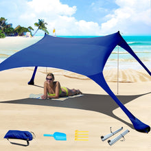 Strandzelt Pop-Up Lycra 2x2.1m LSF 50 Anti-Wind Sonnenschutz
