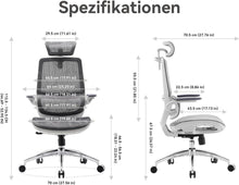 Ergonomischer Bürostuhl 3D Armlehnen Doppelsitz Adaptive