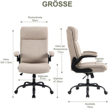 Ergonomischer Bürostuhl mit Hochklappbare Armlehne