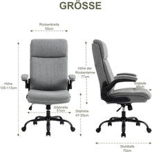 Ergonomischer Bürostuhl mit Rückenlehne - Höhenverstellbar