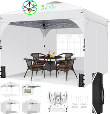 Pavillon 3x3 Wasserdicht Stabil Faltpavillon Gartenpavillon UV Schutz