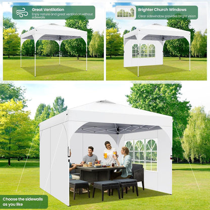 Pop Up Pavillon 3x3 Wasserdicht Stabil mit UV Schutz und Höhenverstellung
