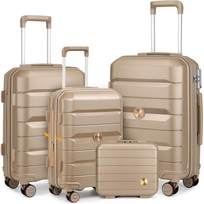 Hartschalenkoffer Set 4tlg. – Reisekoffer mit TSA-Schloss & 360° Rollen