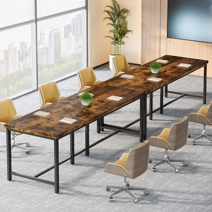 Extralanger Doppelschreibtisch 200cm – Industrie-Design für Homeoffice
