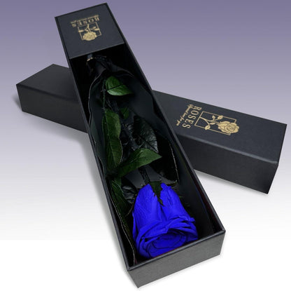Ewige Rose Geschenkbox Ewige Blüte für Frauen Dekoration Blau
