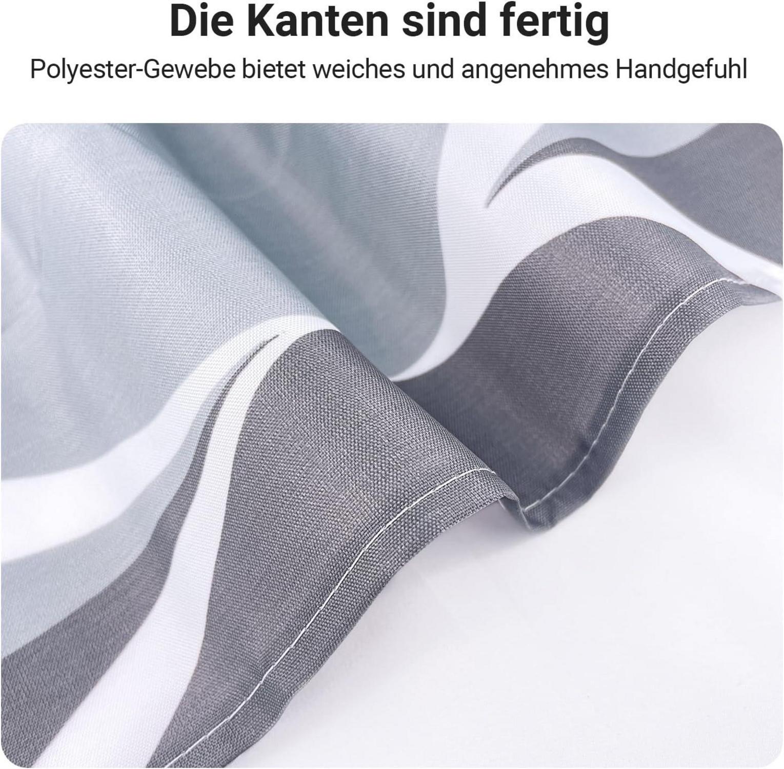 Lerores Duschvorhang Water Droplets 180x180cm Antischimmel Polyester Stoff