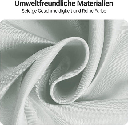 Lerores Duschvorhang 260x200cm Grau Wasserabweisend mit Anti-Schimmel-Effekt