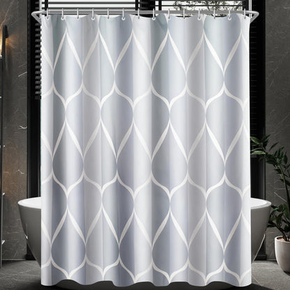 Duschvorhang Water Droplets 240x200cm Antischimmel Polyester Badezimmer 1er Pack