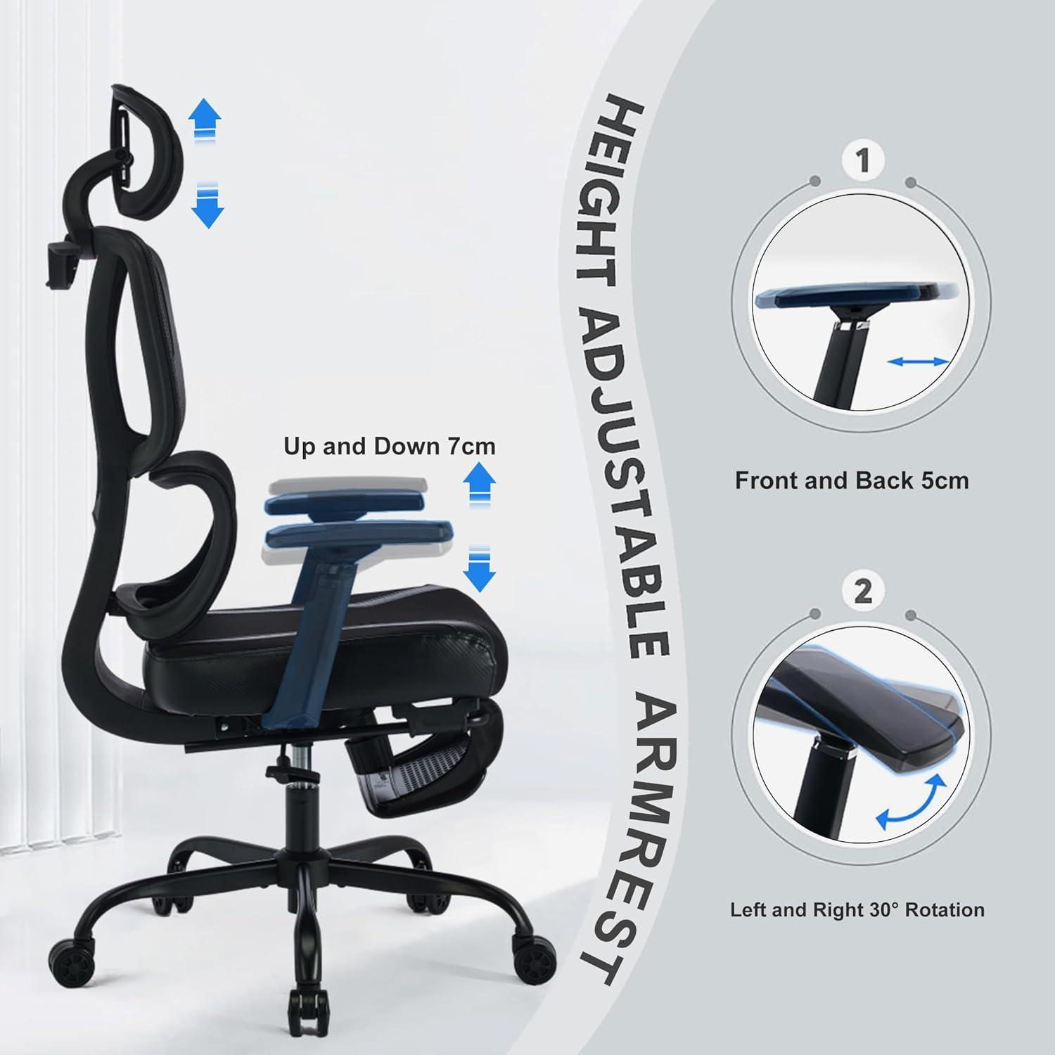 Bürostuhl Ergonomisch verstellbarer Gaming Stuhl 200KG