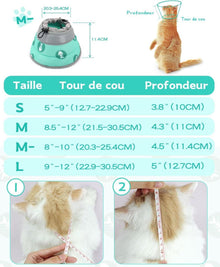 Supet Halskrause Katze Cone Einstellbarer Kragen Weich