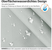 Lerores Duschvorhang Grau 200x200cm Antischimmel